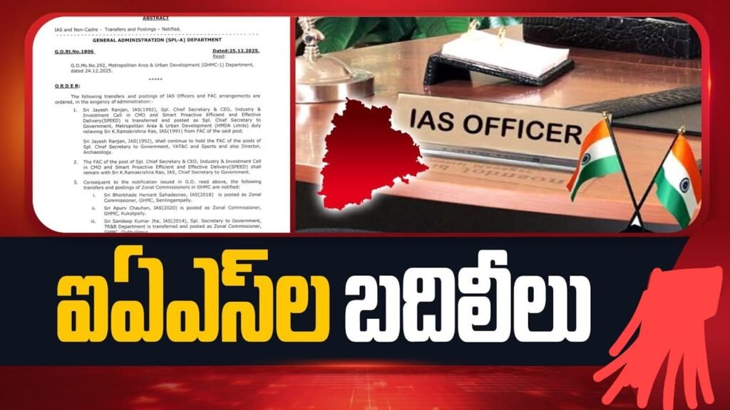 రాష్ట్రంలో భారీగా ఐఏఎస్‌ల బదిలీ.. 45 మంది ట్రాన్స్‌ఫర్!