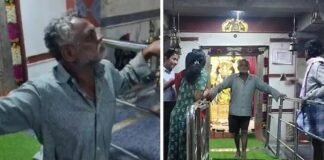 దళితుల్ని గుళ్లోకి రాకుండా అడ్డుకున్న వ్యక్తి..!