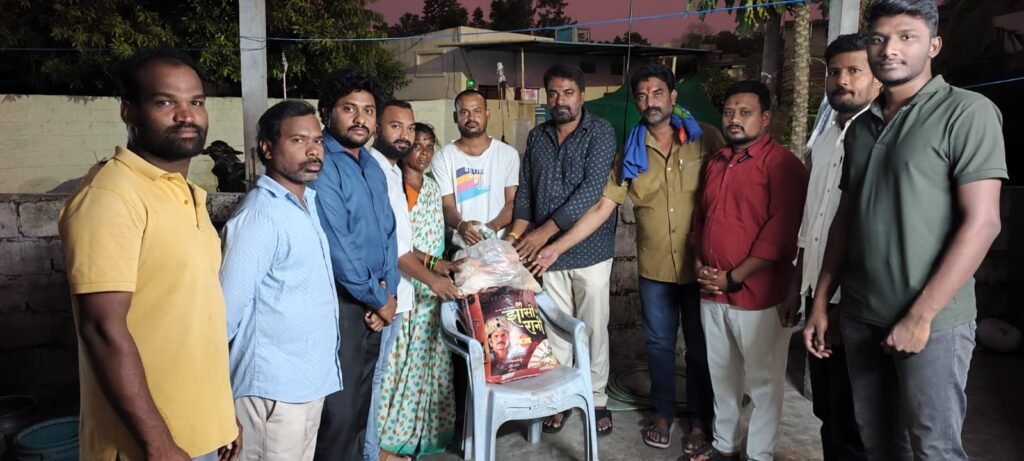 నిరుపేద కుటుంబానికి చేయూత అందించిన వ్యాళ్ల హరీష్ రెడ్డి
