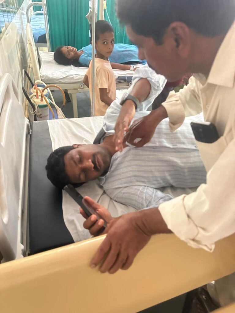 ఆసుపత్రిలో చికిత్స పొందుతున్న కొలను శ్రీనివాస్ రెడ్డి