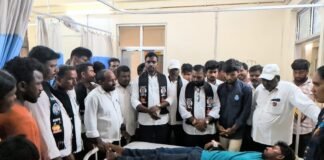 దాడిలో తీవ్రంగా గాయపడిన మాదిగలను పరామర్శించిన ఎమ్మార్పీఎస్ నాయకులు.