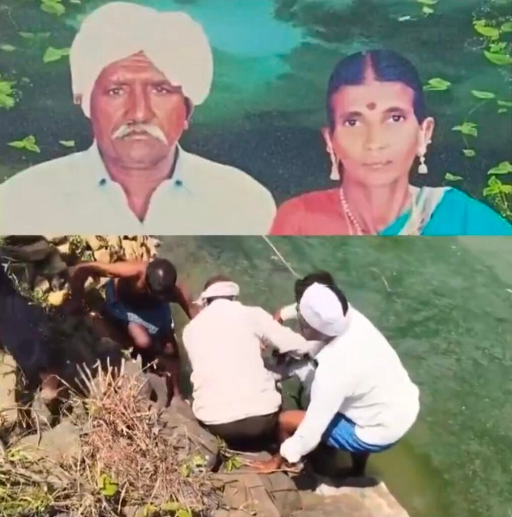 దిక్కు లేక బావిలో దూకి వృద్ధ దంపతుల ఆత్మహత్య