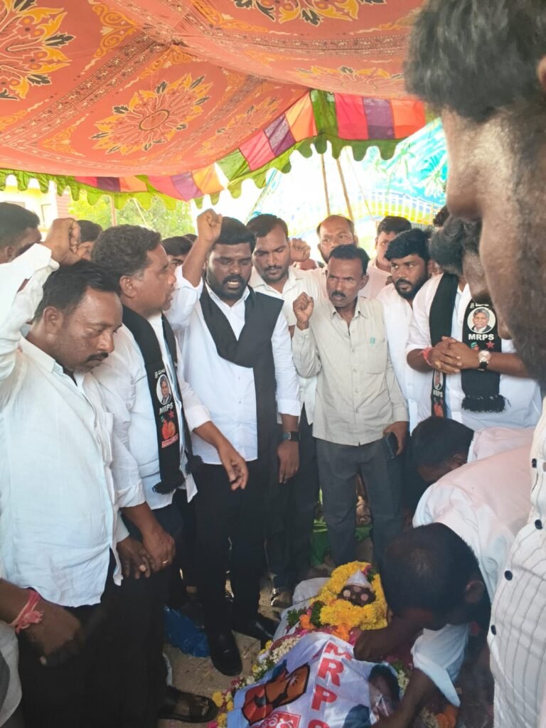 దండోరా ఉద్యమకారుడు శివశంకర్ మాదిగకు ఎంఆర్పీఎస్ ఘన నివాళి