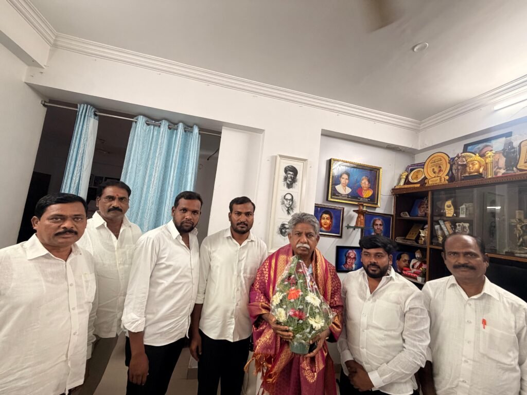 మంద కృష్ణ మాదిగ ని కలిసిన ఎమ్మార్పీఎస్ నాయకులు