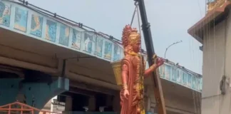 బషీర్బాగ్లో రాముడి విగ్రహం తొలగింపు.. బందోబస్తు మధ్య తరలింపు